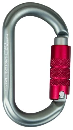 Tree Runner Karabiner Oval-Trilock, Alu - EN 362