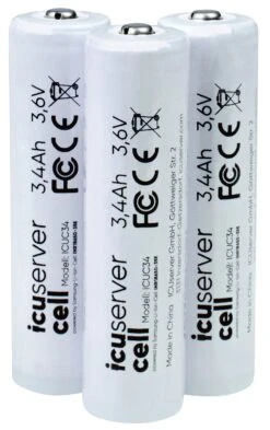 Icuserver 18650-Akkus Im 3er-Set