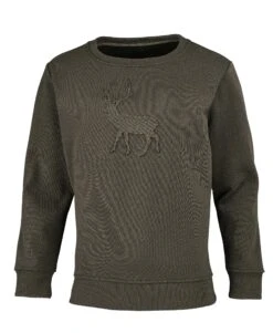 Hubertus Pullover Jack Mit Hirschprägung