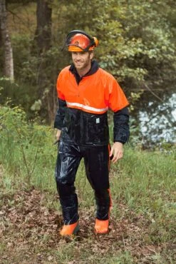 Flexorain Regenjacke Mit Reflexstreifen -Forstmaschinengeschäft B 95 019 bl 95 020 bl m j15 1