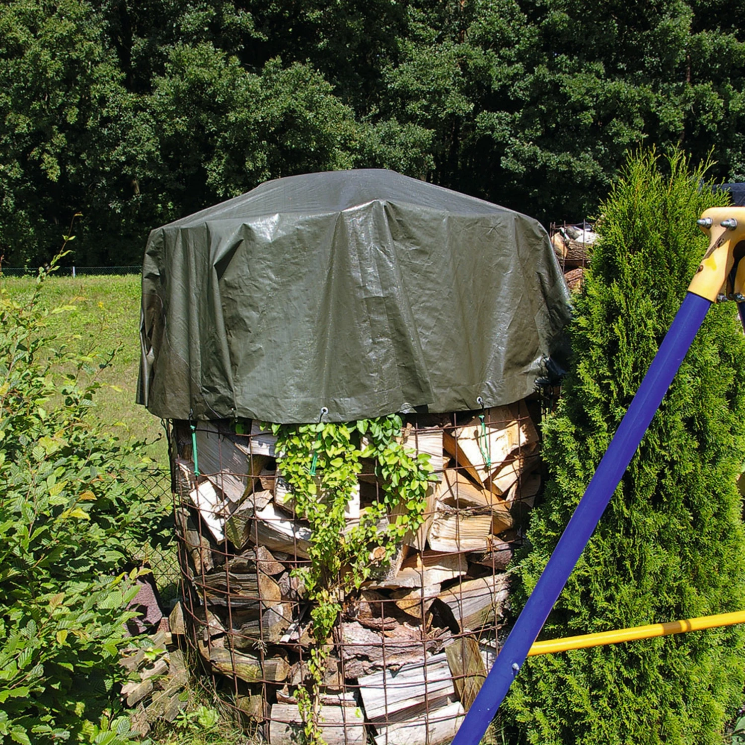 Nordforest Runde Holzabdeckplane 1 Nordforest Runde Holzabdeckplane